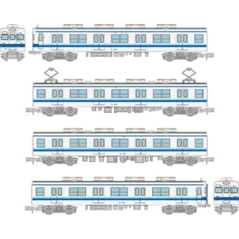 Tomytec Tobu Railway Series 8000 8142 Configuration Good Department Advertising Train 4 Cars Set (N scale)