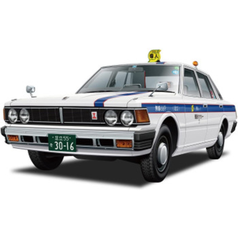 Aoshima The Model Car 1/24 430Cedric Sedan 200STG Private Taxi  Plastic Model