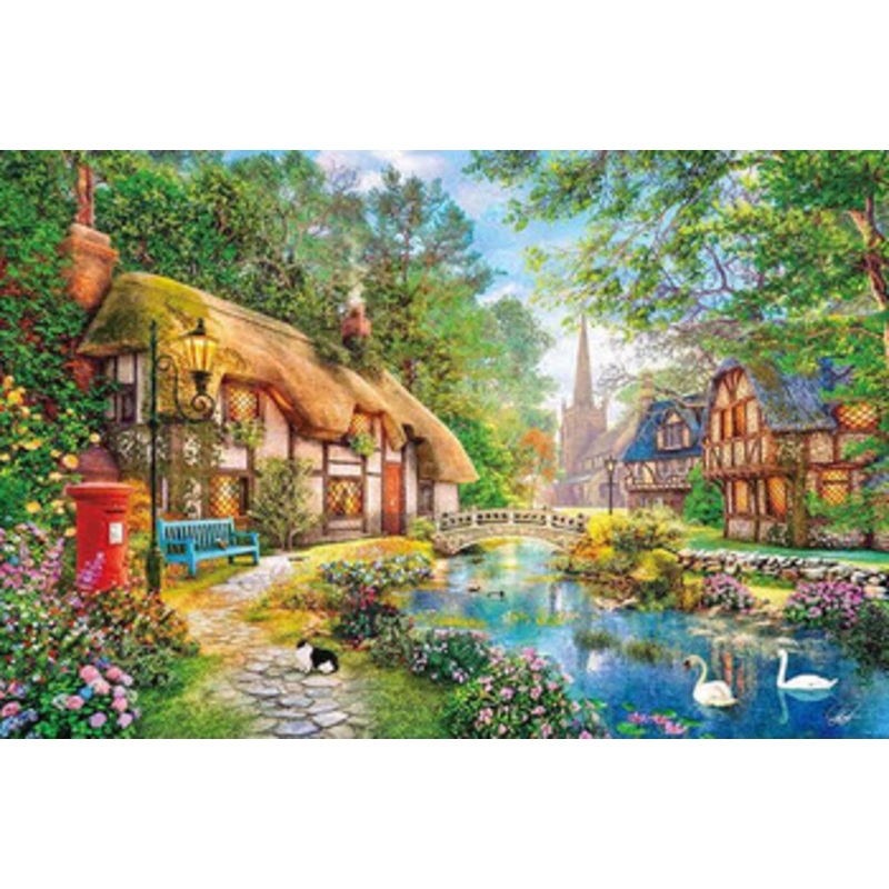 Appleone 1000-874 Jigsaw Puzzle Beautiful Stream Path (1000 Pieces)