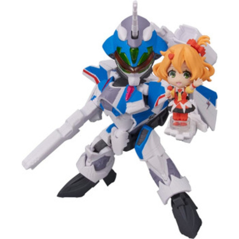 Bandai TINY SESSION VF-31J Siegfried Hayate Immelmann Custom w/ Freyja Wion (Macross Delta)