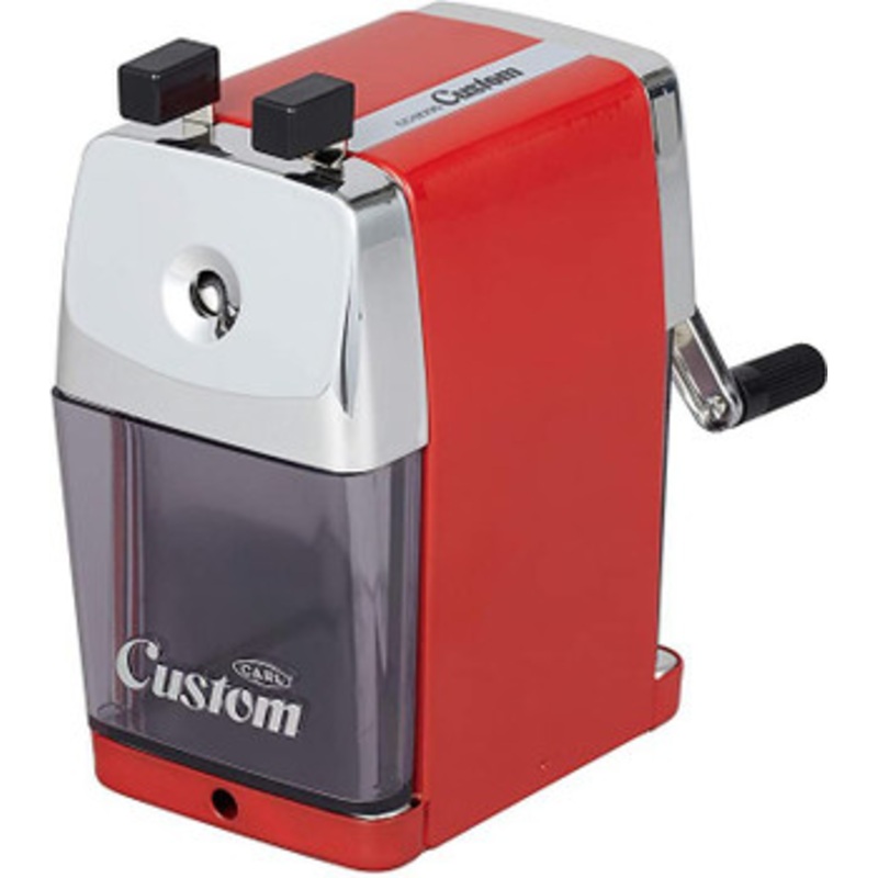 CARL Desktop Pencil Sharpener Custom Red