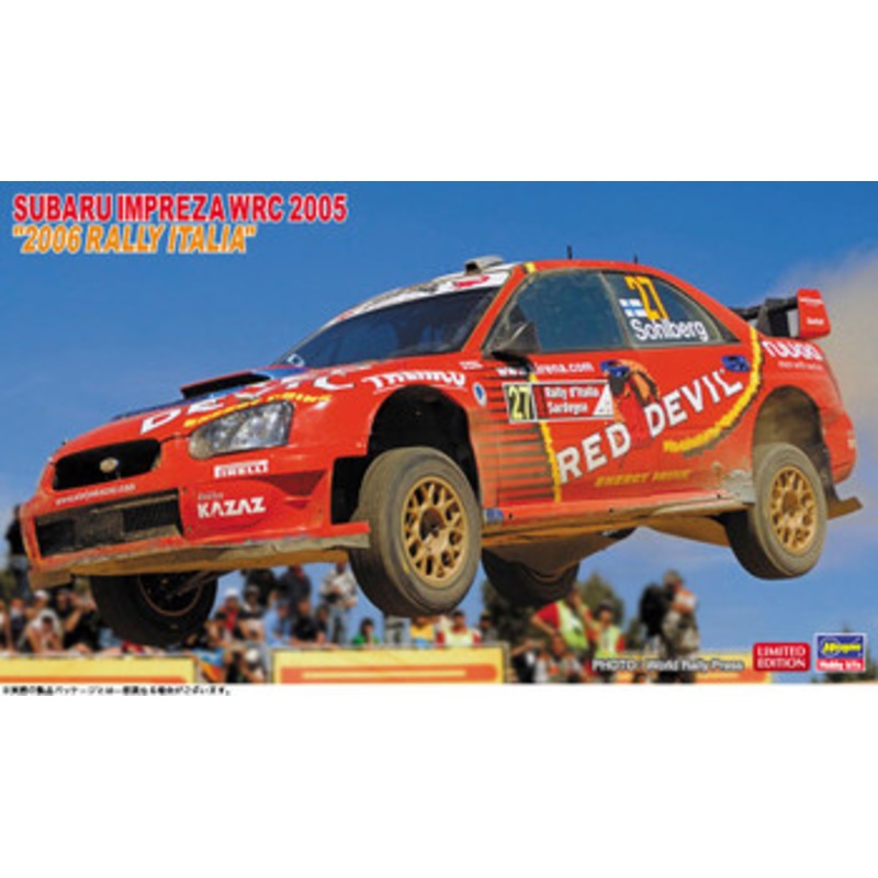 Hasegawa 1/24 Subaru Impreza WRC 2005 ‘2006 Rally Italy’ Plastic Model