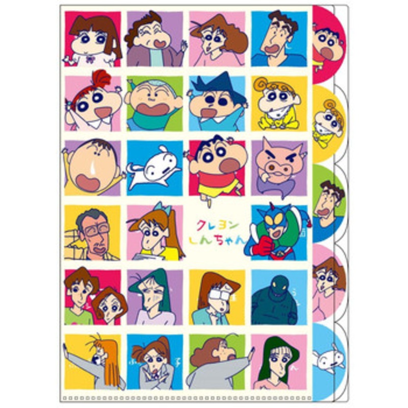 T’s Factory Crayon Shin-chan 5-layer Index Folder – Characters