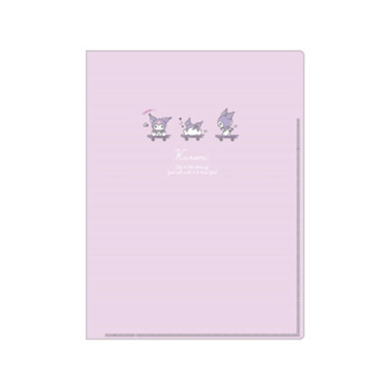 T’s Factory Sanrio Double Side Folder with Pocket Kuromi