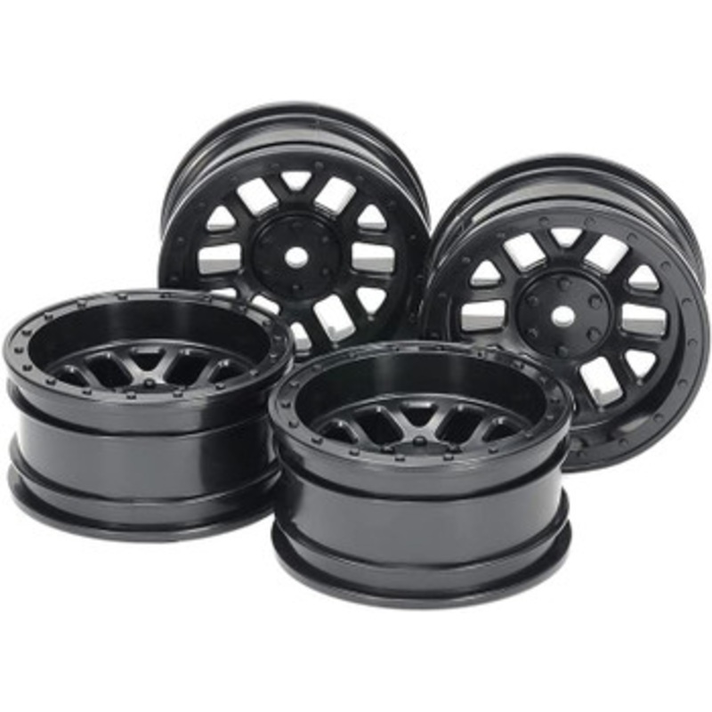 Tamiya 51686 (SP1686) CC02 12 Spoke Offset +6 Rim 26mm (4 pcs) Black