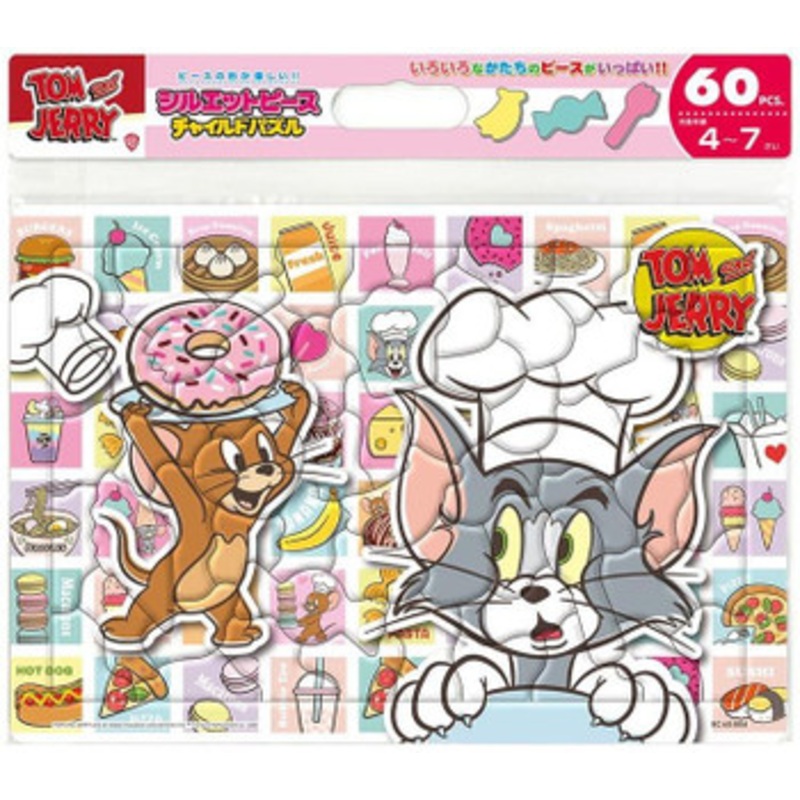 Tenyo BC60-804 Jigsaw Puzzle Tom and Jerry Today’s Snacks (60 Pieces) Child Puzzle