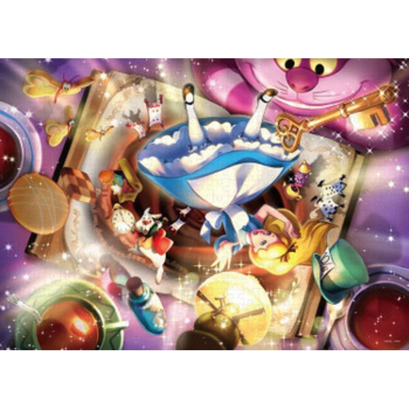 Tenyo D500-676 Jigsaw Puzzle Disney Alice in Wonderland Bizarre Story (500 Pieces)