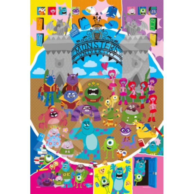 Epoch Jigsaw Puzzle Disney Monsters University On Campus Monsters Inc (Decoration Puzzle) (300 Pieces)