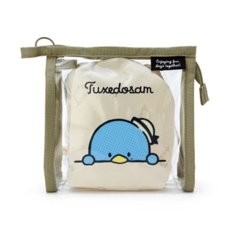 Sanrio Clear Pouch with Drawstring Bag Tuxedo Sam (Simple Design)