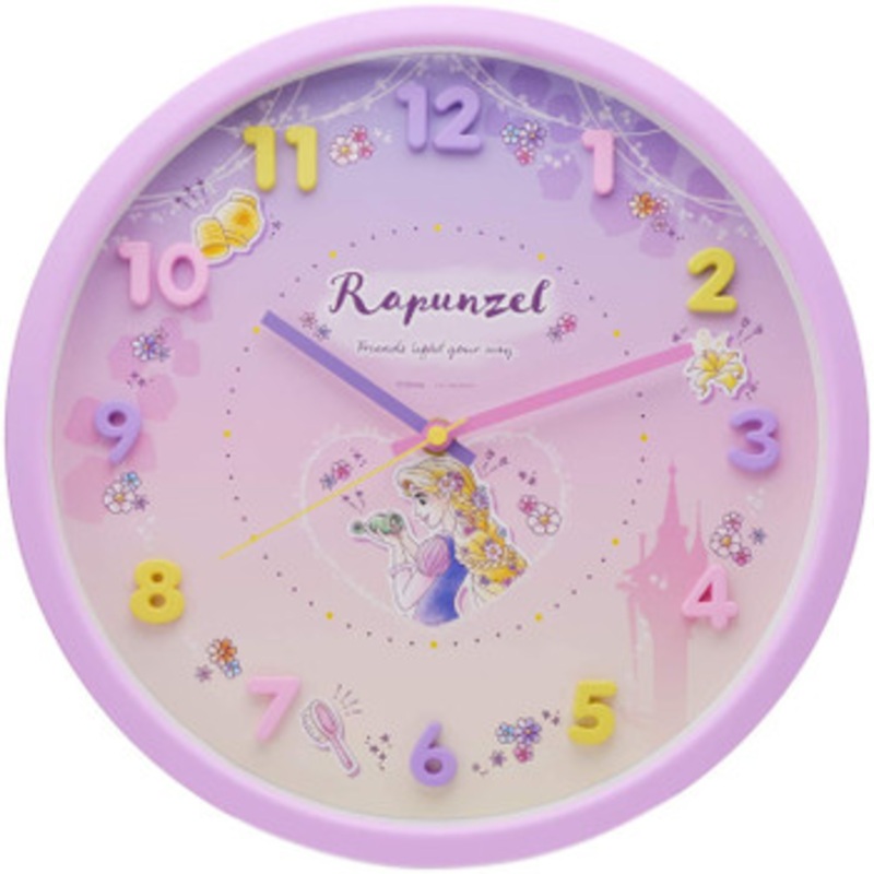 T’s Factory Disney Tangled Rapunzel Wall Clock  Purple
