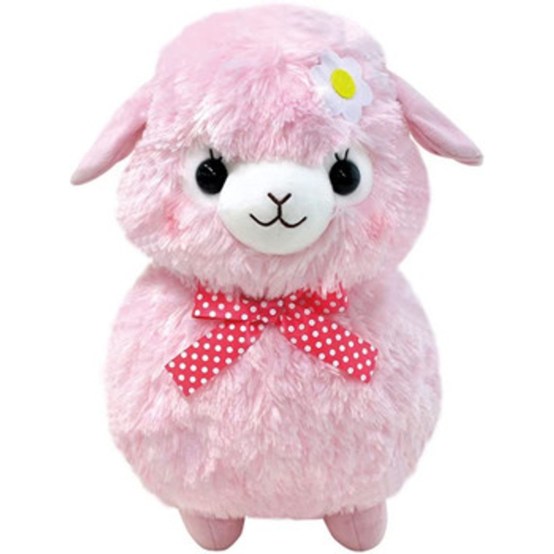 Amuse Plush Doll Kids Alpacasso Ribbon Big Momo-chan