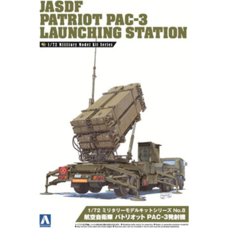 Aoshima Military Model Kit 1/72 JASDF Patriot PAC-3 Launching Station Plastic Model