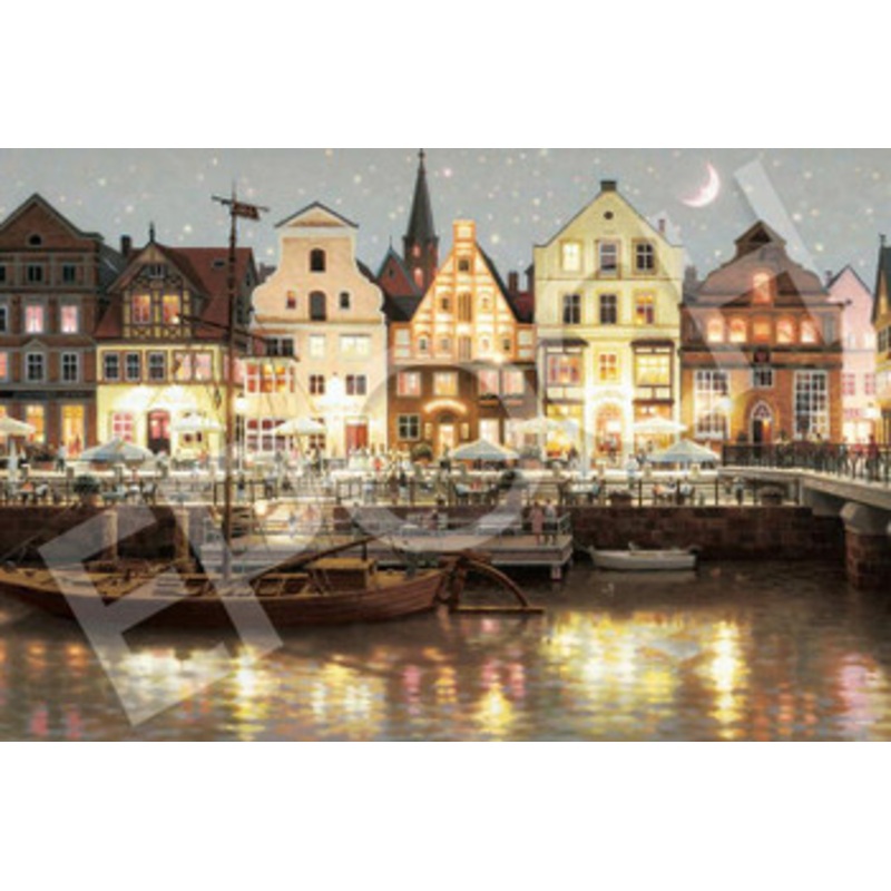 Epoch 13-040s Jigsaw Puzzle Luneburg by Teppei Sasakura (Glow in the Dark) (1000 Pieces)
