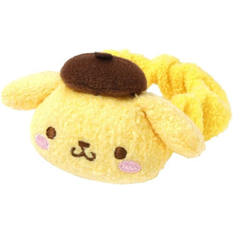 Kawada Sanrio Baby Fluffy Wrist Rattle Pompompurin