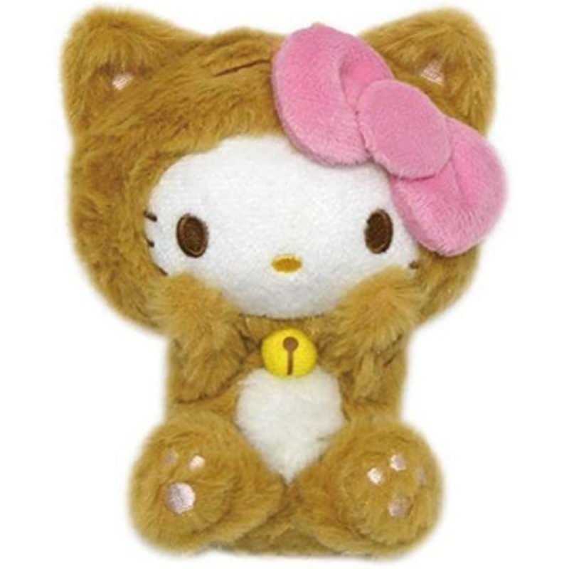 Kcompany Sanrio Sitting Plush Toy Happy Cat 2 Hello Kitty