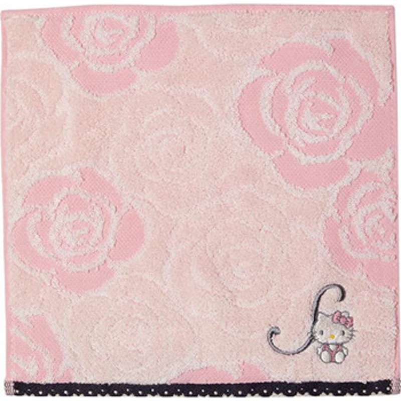 Marushin Hello Kitty Mini Towel – Initial Rose Kitty (S)