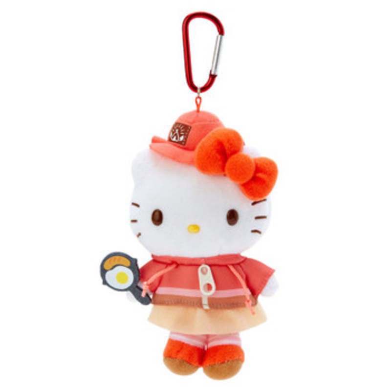 Sanrio Plush Mascot Holder (Cute Camping) Hello Kitty