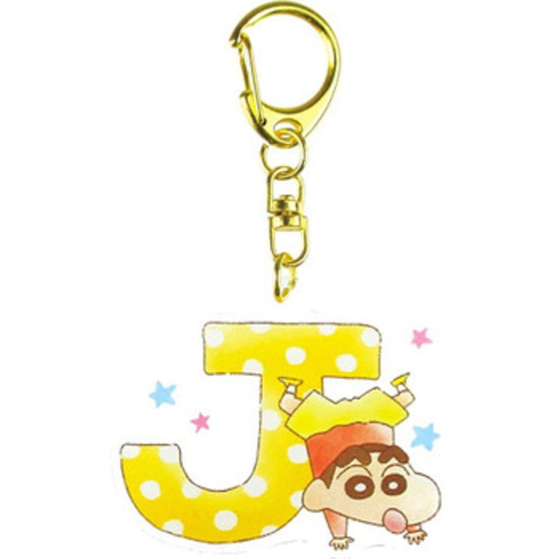 T’s Factory Crayon Shin-chan Initial Acrylic Keychain J