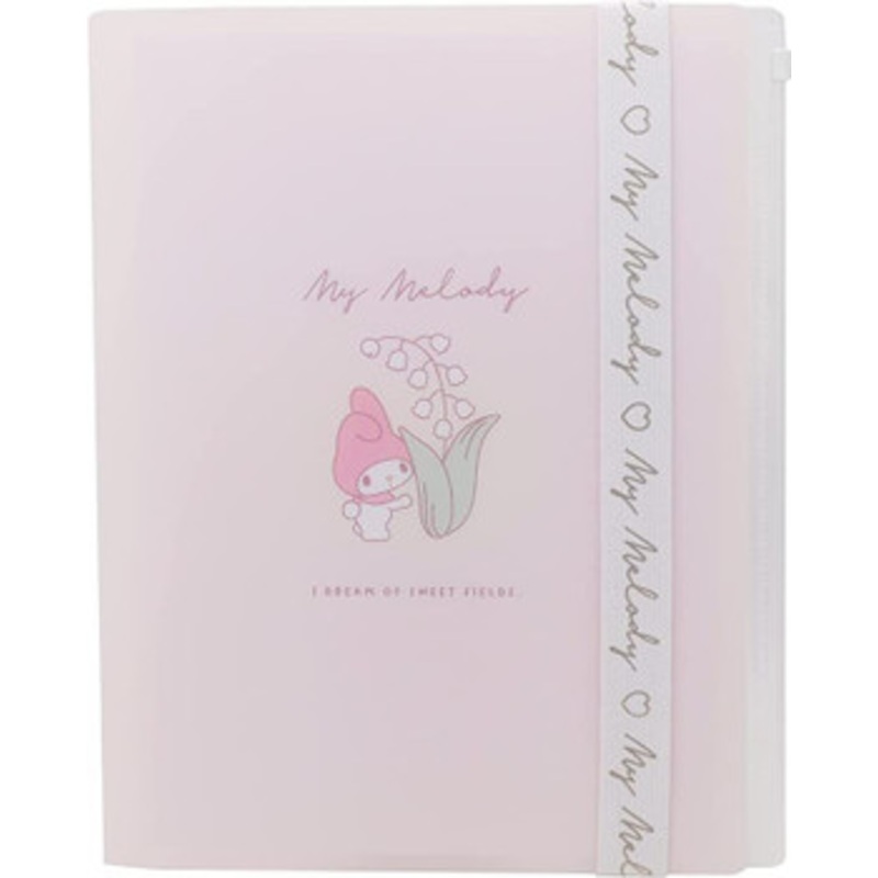 T’s Factory Sanrio Logo Belt Attached 6 Piece Clear File Folder My Melody