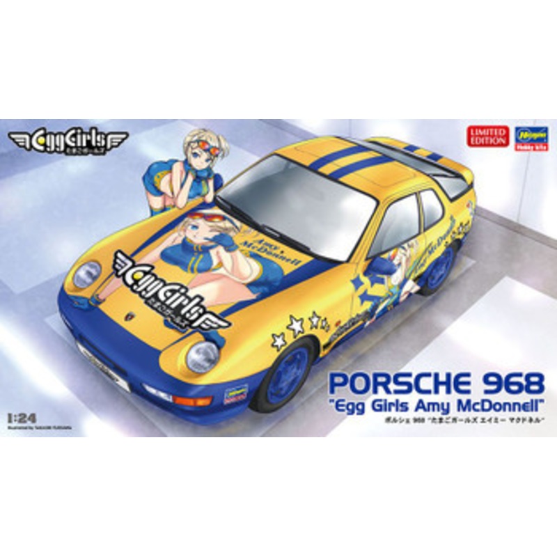 Hasegawa 1/24 Porsche 968 Egg Girls Amy McDonnell Plastic Model