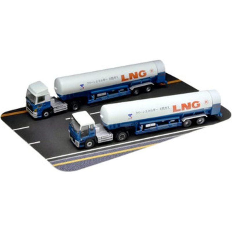 Tomytec The Trailer Collection Tokyo Gas LNG 2 Trailer Set (N scale)