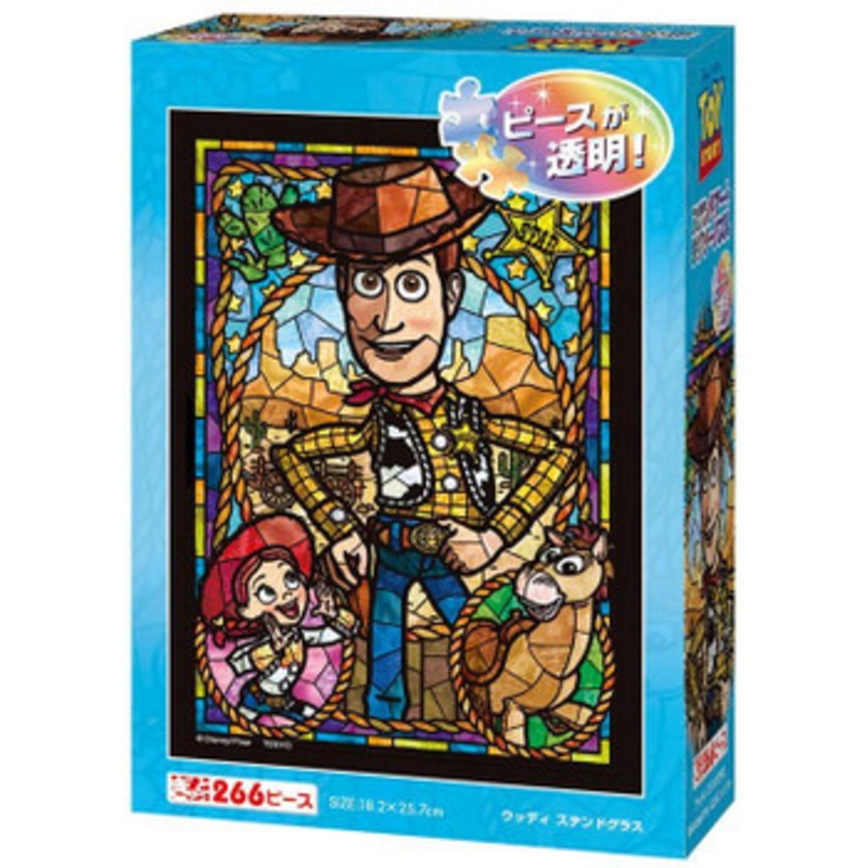 Tenyo DSG266-976 Jigsaw Puzzle Disney Toy Story Woody (Stained Art) (266 S-Pieces)