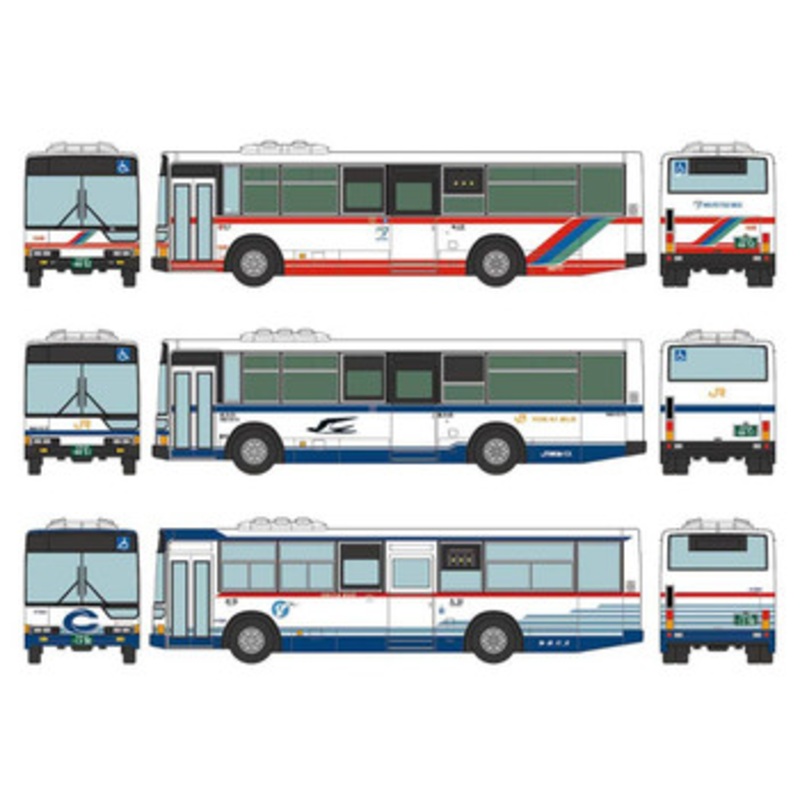 Tomytec The Bus Collection Nagoya Mitsubishi Fuso Aero Star 3 Bus Set (N scale)