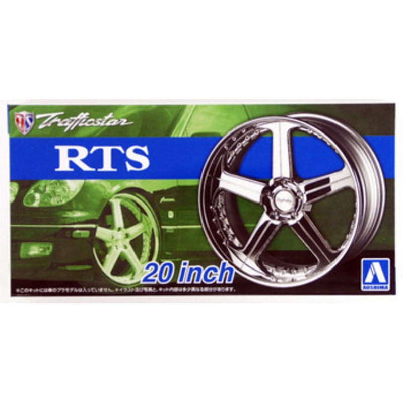 Aoshima Tuned Parts 1/24 Trafficstar RTS 20inch Tire & Wheel Set