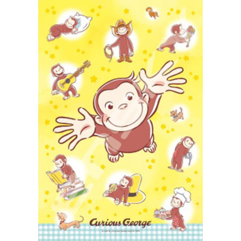 Ensky 108-L775 Jigsaw Puzzle Curious George Full of George (108 L-Pieces)