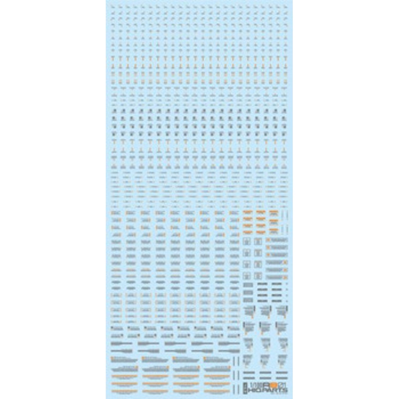 HiQparts 1/100 Gray & Orange RB01 Caution Decal