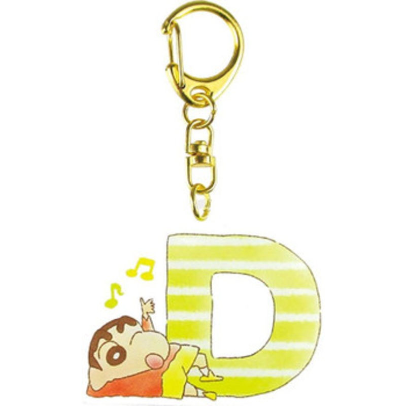 T’s Factory Crayon Shin-chan Initial Acrylic Keychain D