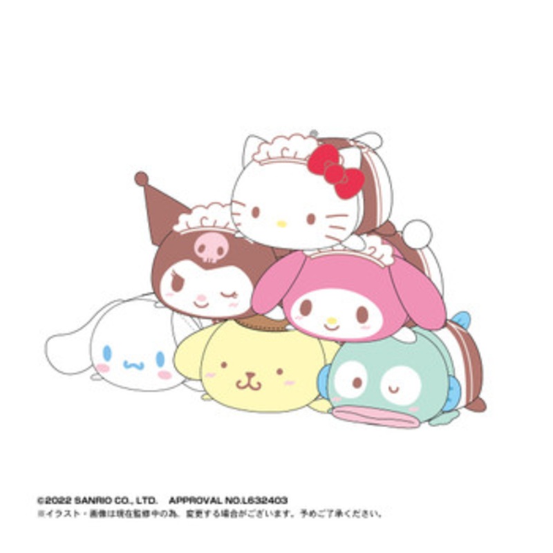 Max Limited Sanrio Characters PoteKoro Mascot Plush Vol.3 6pcs Complete Box