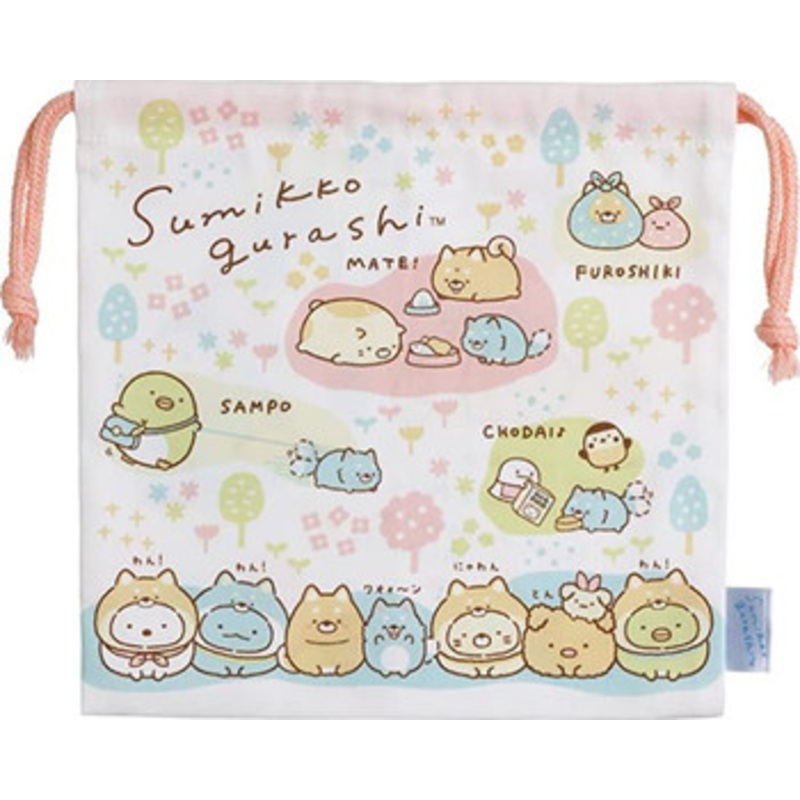 San-x Sumikko gurashi Drawstring Pouch CA24904