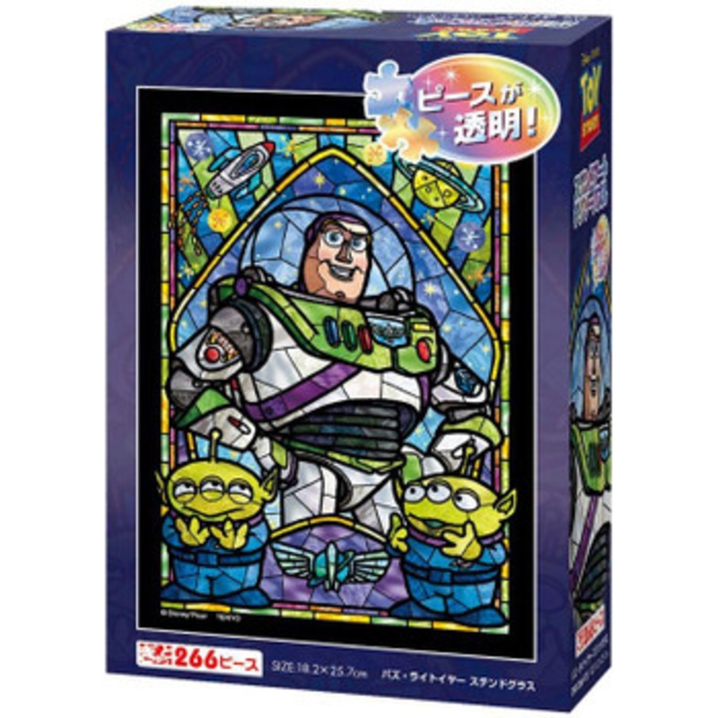 Tenyo DSG266-975 Jigsaw Puzzle Disney Buzz Lightyear (Stained Art) (266 S-Pieces)