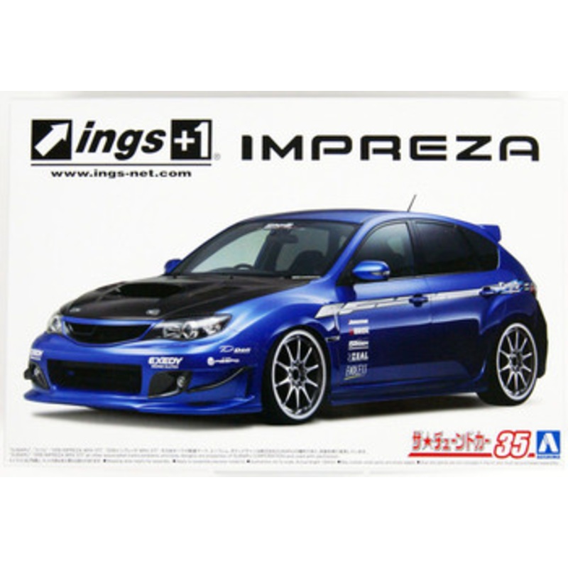 Aoshima The Tuned Car 1/24 Subaru ings GRB Impreza WRX STI ’07  Plastic Model
