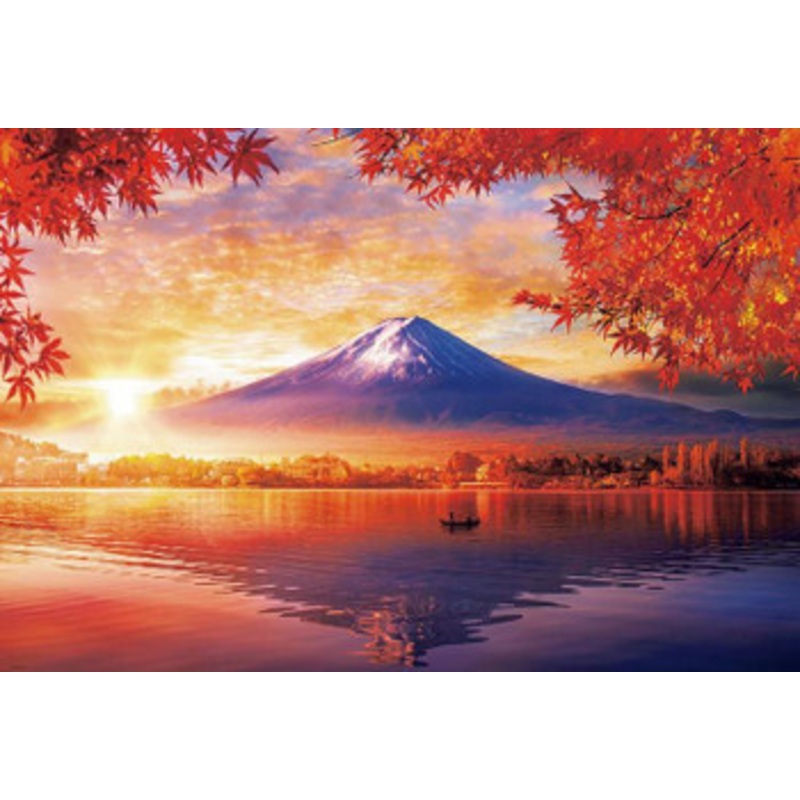 Beverly 33-215 Jigsaw Puzzle Mt.Fuji and the Lakeside in the Autumn Fog (300 Pieces)