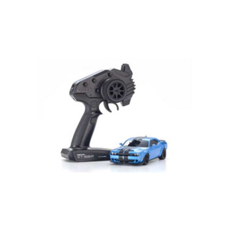 Kyosho RC Model Car Ready Set MINI-Z AWD Dodge Challenger SRT Hellcat Redeye B5 Blue 32621BL