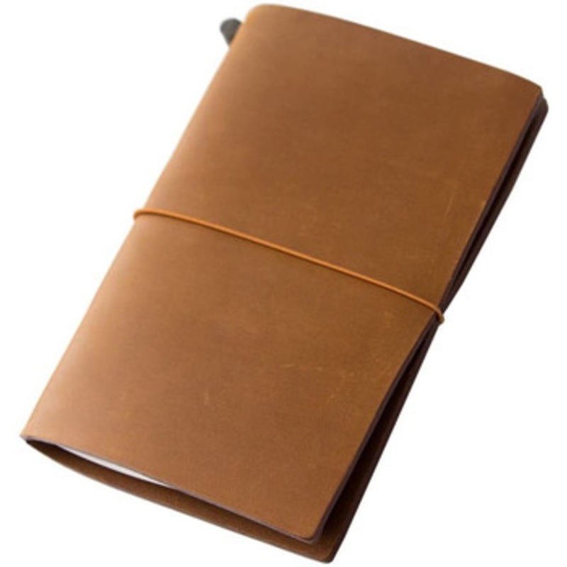 Midori Traveler Notebook Starter Kit Camel – Regular Size –