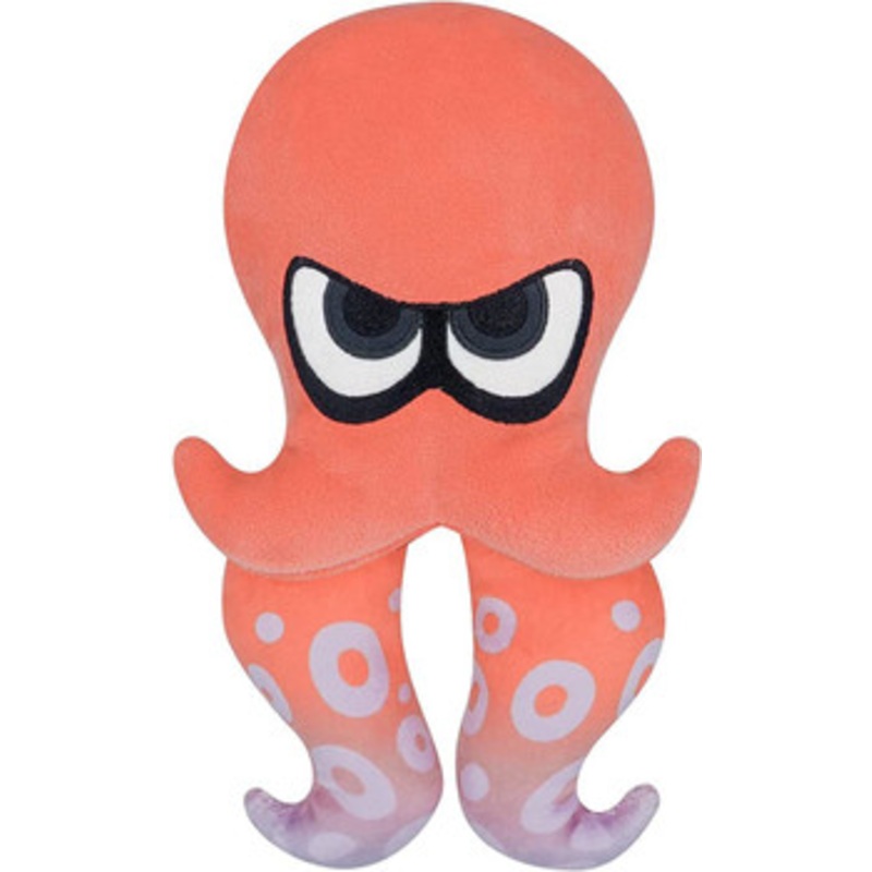 San-ei Plush Toy Splatoon 3 S Octopus Red