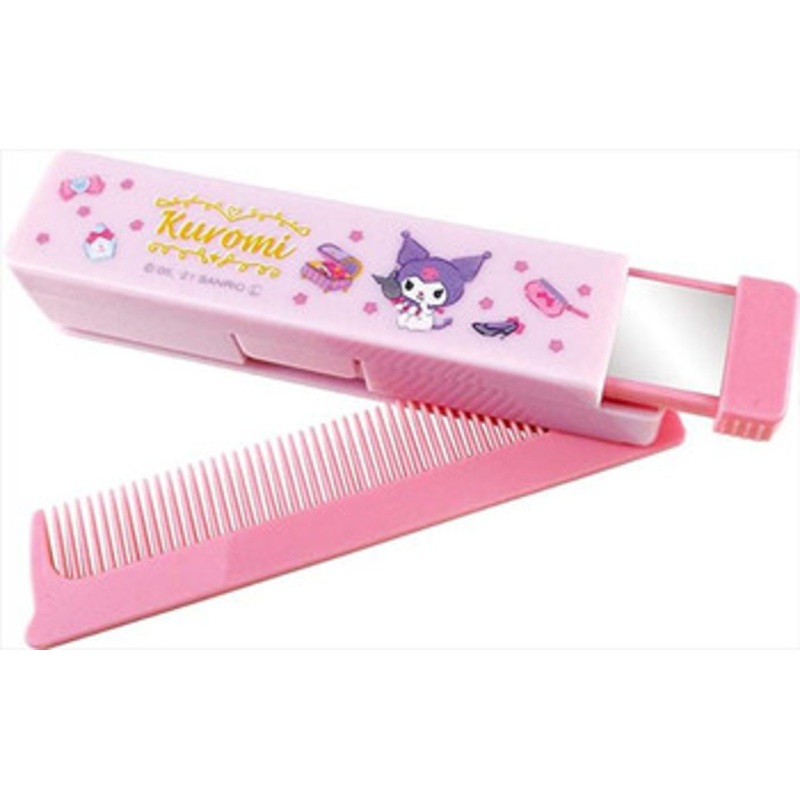 Sanrio Sanrio Mirror & Comb With Accessory Case Happiness Girl Kuromi