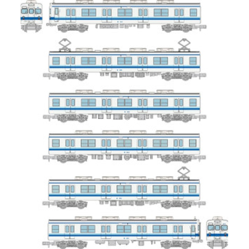 Tomytec Tobu Railway Series 8000 8112 Configuration Good Department Advertising Train 6 Cars Set (N scale)