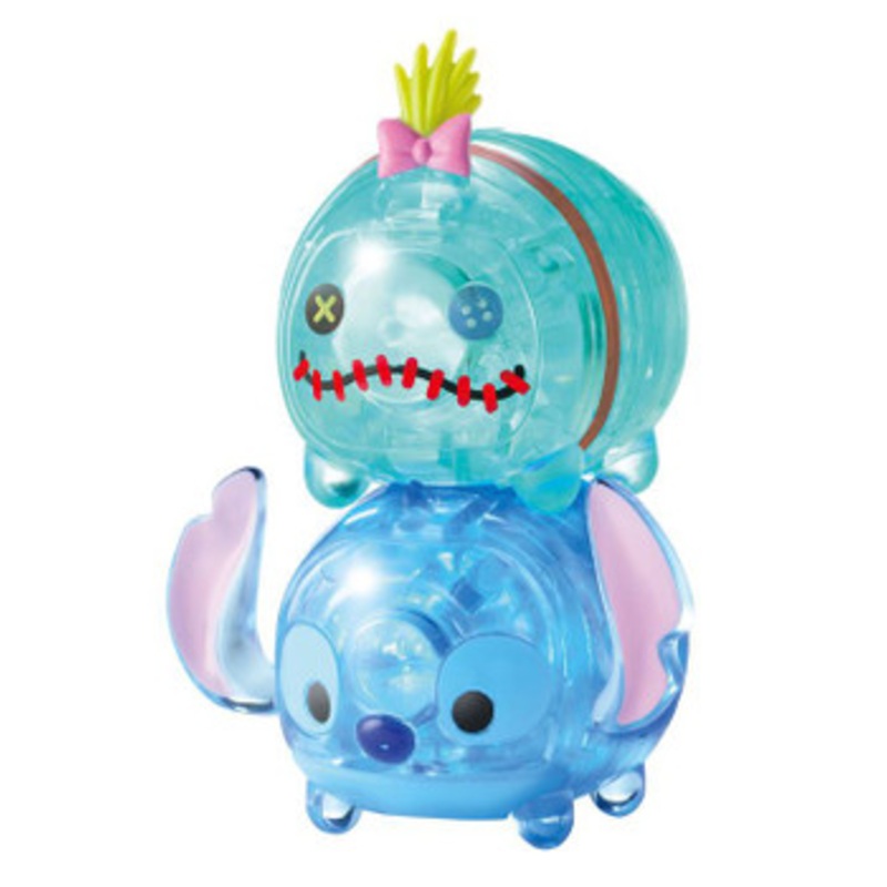 Hanayama 07650 Crystal Gallery 3D Puzzle Disney Tsum Tsum Stitch & Scrump 45 Pieces