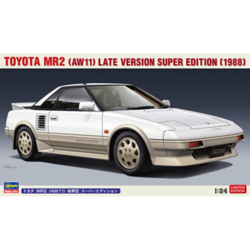 Hasegawa 1/24 Toyota MR2 AW11 Late Type Super Edition Plastic Model