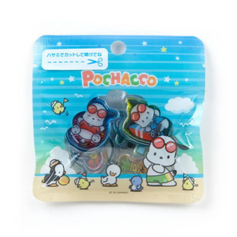 Sanrio Summer Sticker Pack (Clear) Pochacco