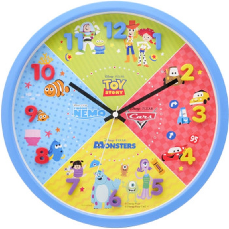 T’s Factory Disney Pixar Wall Clock Blue