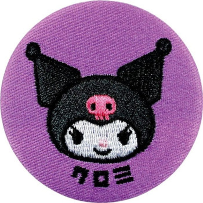 T’s Factory Sanrio Embroidery Button Badge Kuromi