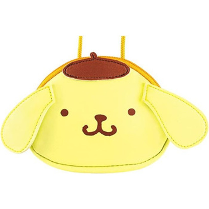 T’s Factory Sanrio Pom Pom Purin Face Pouch With Neck Strap