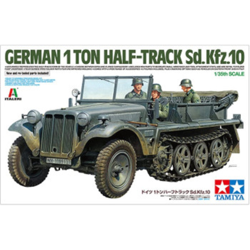 Tamiya 1/35 German 1 Ton Half-Track Sd.Kfz.10 Plastic Model