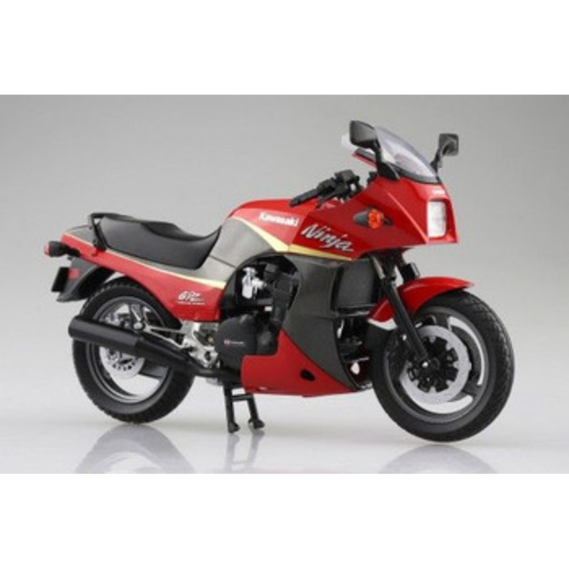 Aoshima SKYNET 1/12 Kawasaki GPz900R Red/Gray Finished Model