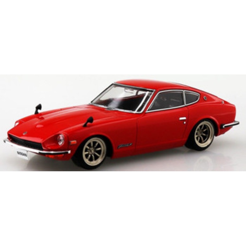 Aoshima The Snap Kit 1/32 Nissan S30 Fairlady Z Custom Wheel (Red) Plastic Model